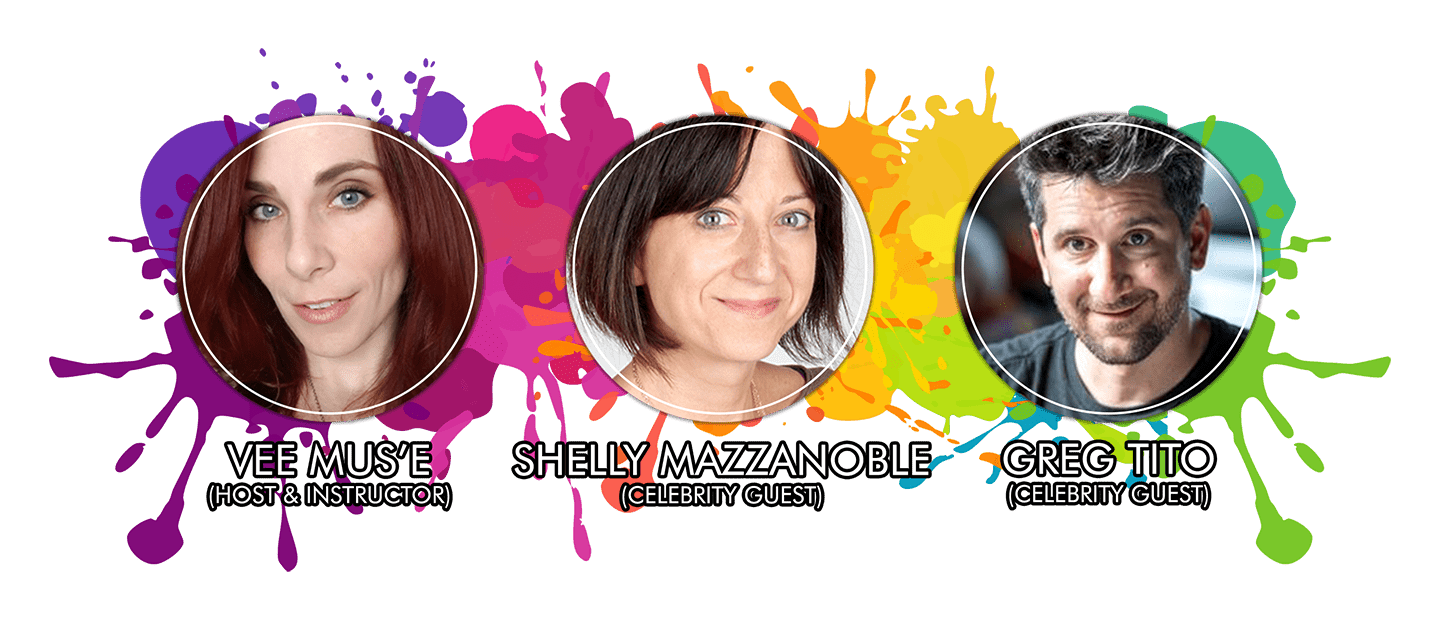 Color-Splash-Host&Guests photos of eve Mus'e shelly mazzanoble and greg Tito